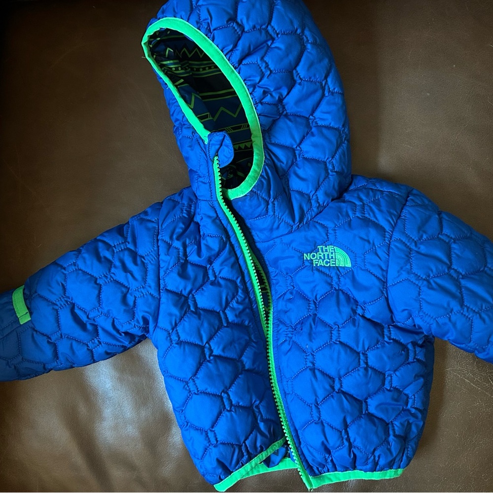 The North Face Kids Blue Puffer Jacket 6-12 months